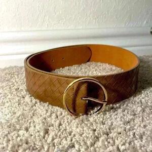 Target light brown Diamond Stitch Pattern Womens 35 inch Size Small Belt
